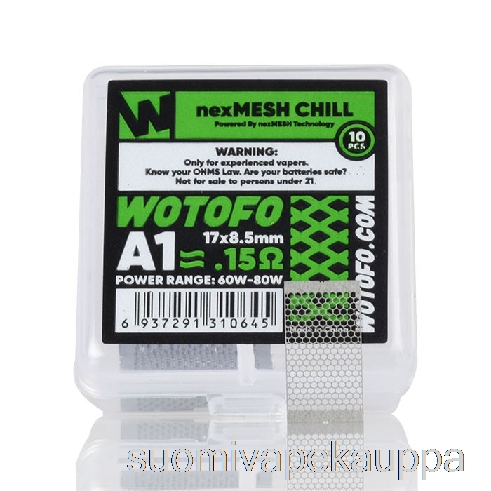 Vape Suomi Wotofo Nexmesh Mesh Vaihtokelat 0,15 Ohm Nexmesh Chill A1